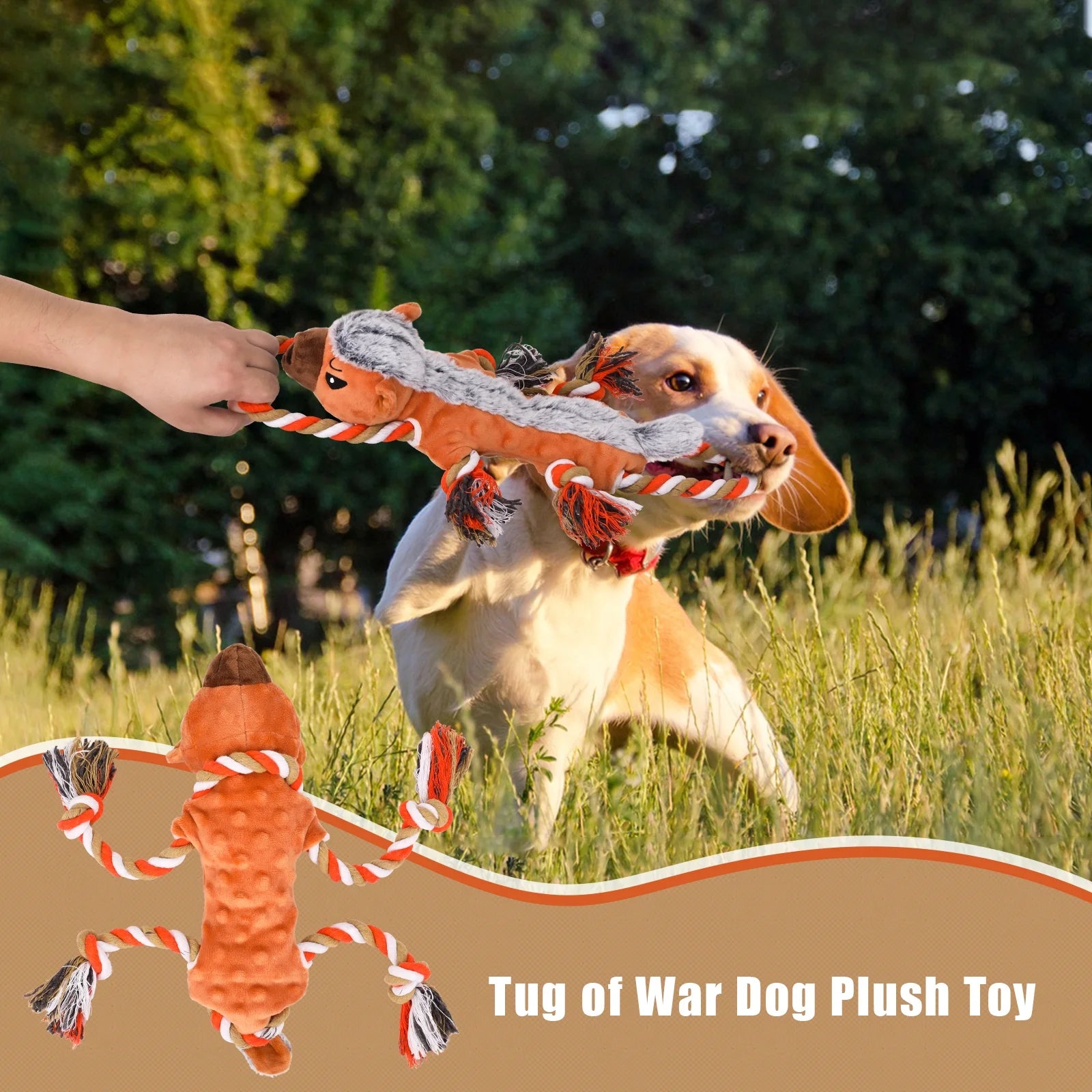 Dog Toys/Dog Squeaky Toys/Tug of War Dog Toy/Dog Toys for Aggressive Chewers/Tough Dog Toys/Durable Dog Toys/Dog Chew Toys for Small,Medium,Large Dogs