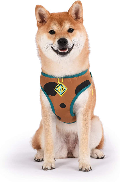 Warner Brothers Dog Harness | Soft and Comfortable Small Dog Harness Dog Harness No Pull Tan and Blue Dog Harness | Cute Dog Harnesses for Small Dogs (FF13498)