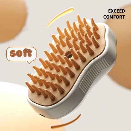 Cat Steam Brush Pet Massage Comb Cat Dog Comb Paw Shape Electric Spray Water Spray Cats Bath Brush Hair Grooming Supplies