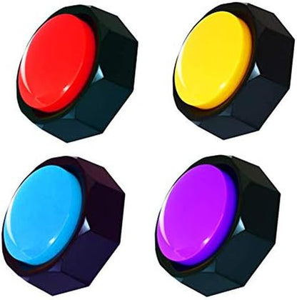 Set of 4 Dog Buttons，Including 2 Mats, Training Guide and Pre-Installed Battery. Dog Voice Training Buzzer ，Recordable Button ，Train Your Dog to Make the Sound They Want (Battery Included)